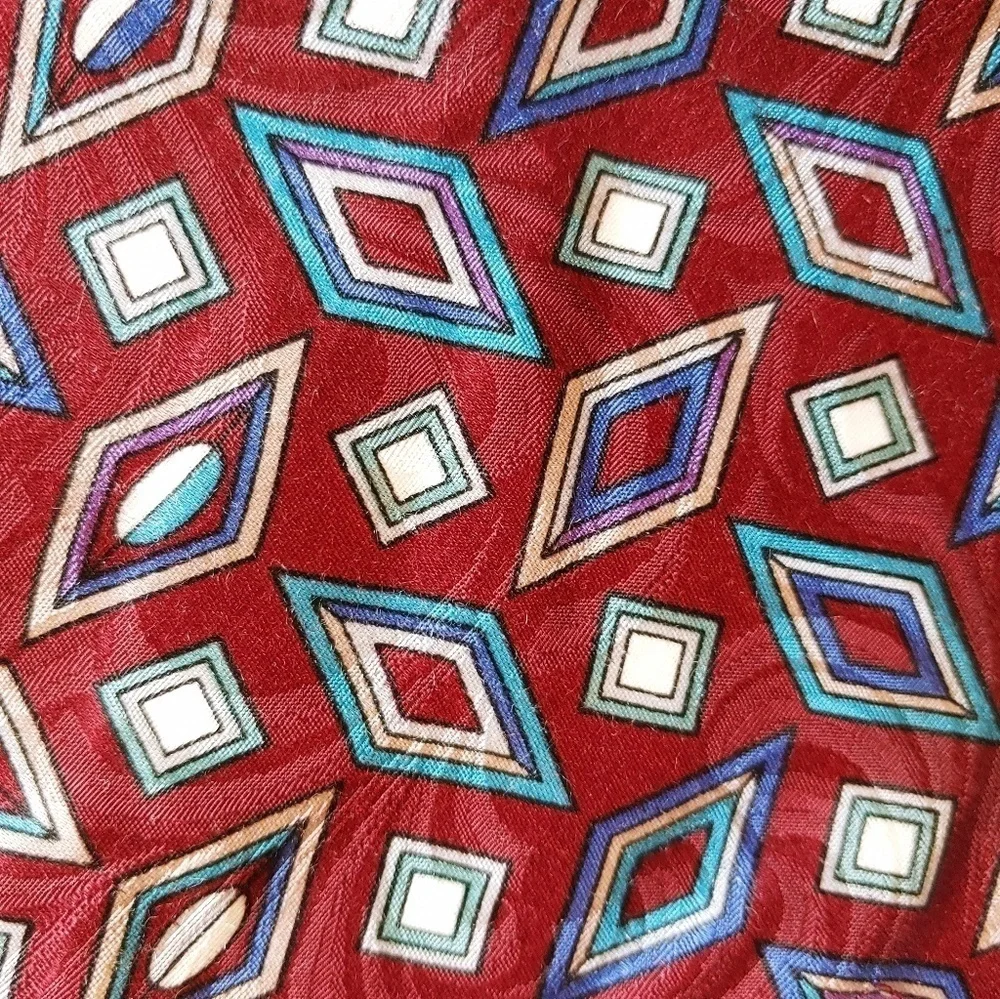 Vintage Christian Dior Silk Diamond Tie 59